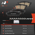Ceramic Brake Pad Set for Toyota C-HR (2018-2019)