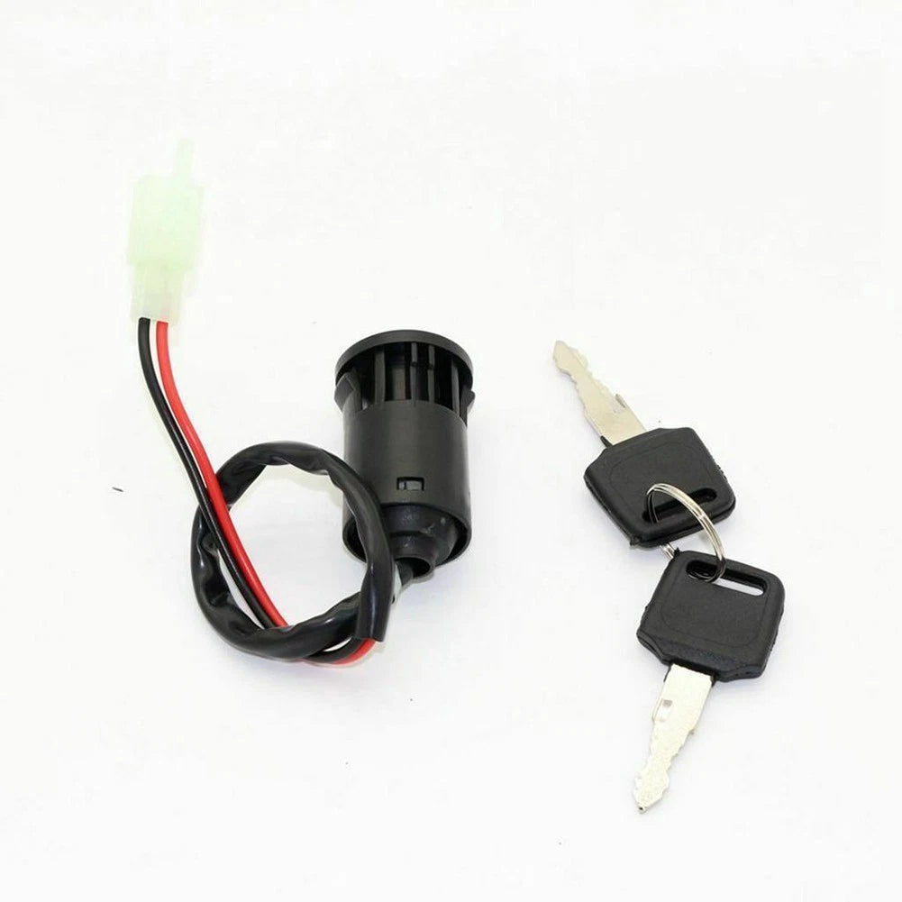 2X Wire Ignition Key Switch Lock & 2 Keys for Scooter Dirt Bike Moped ATV