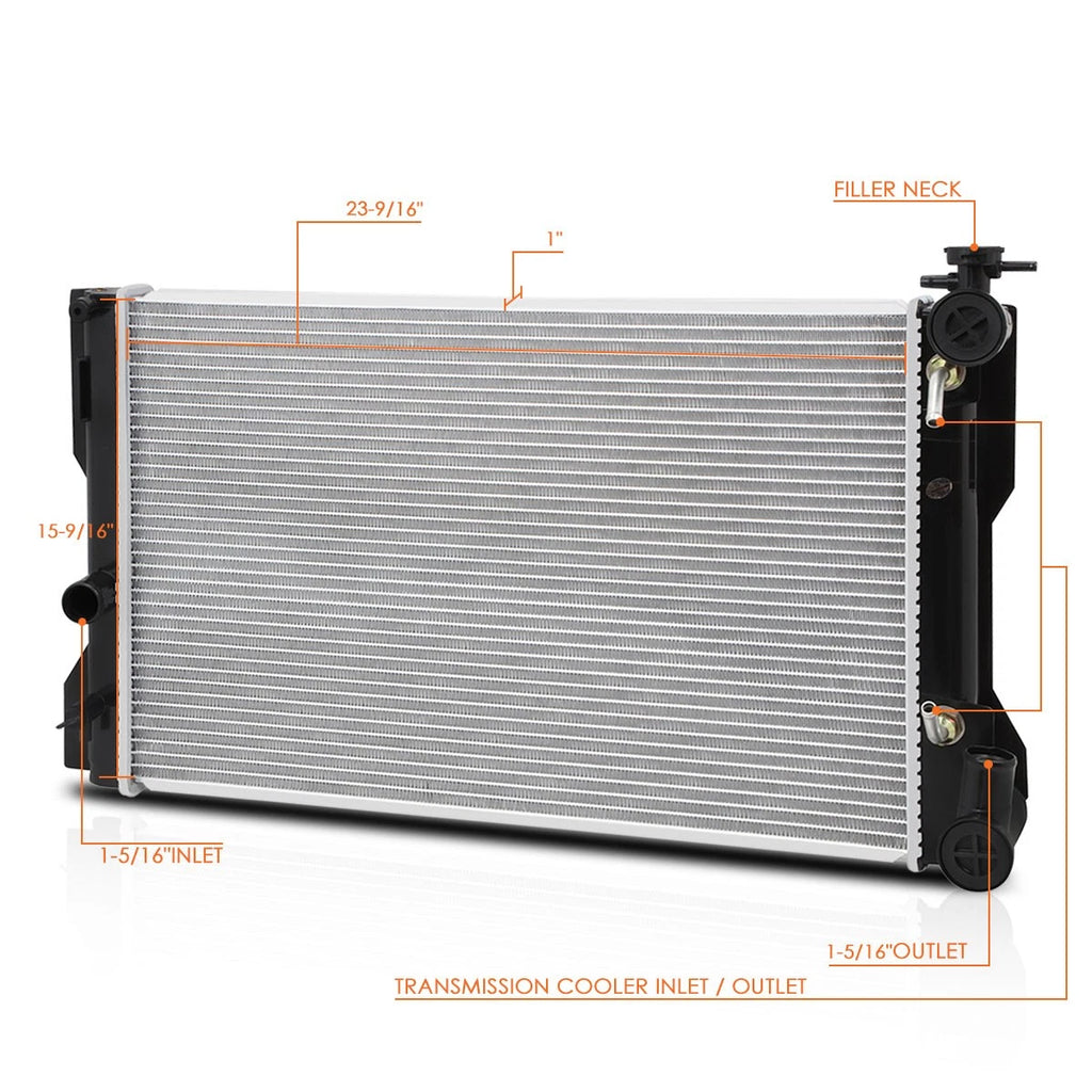 Aluminum OE Style Radiator for Corolla Vibe 2009–2010 DPI-13049