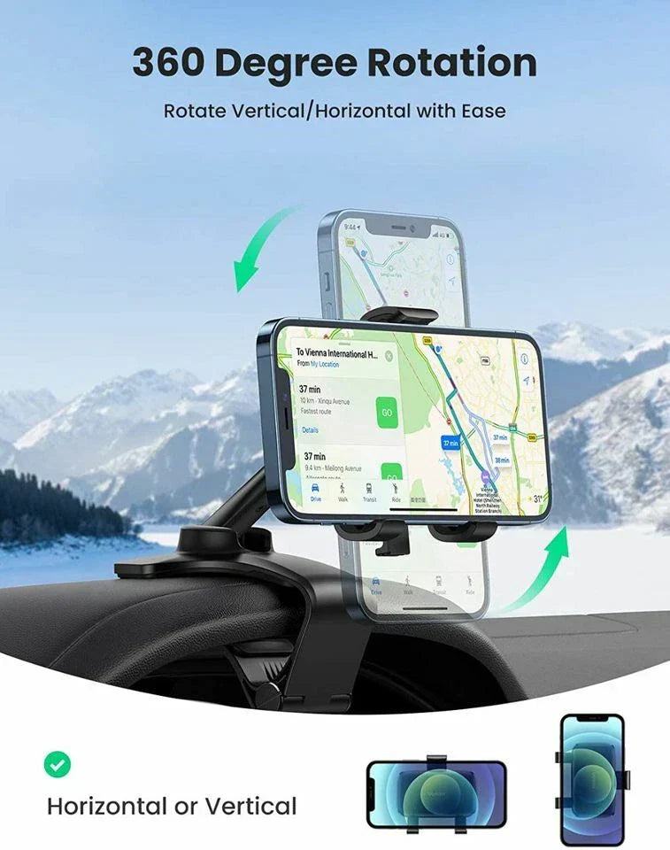 Universal 360�� Mobile Phone Holder for Car GPS Navigation Dash Mount