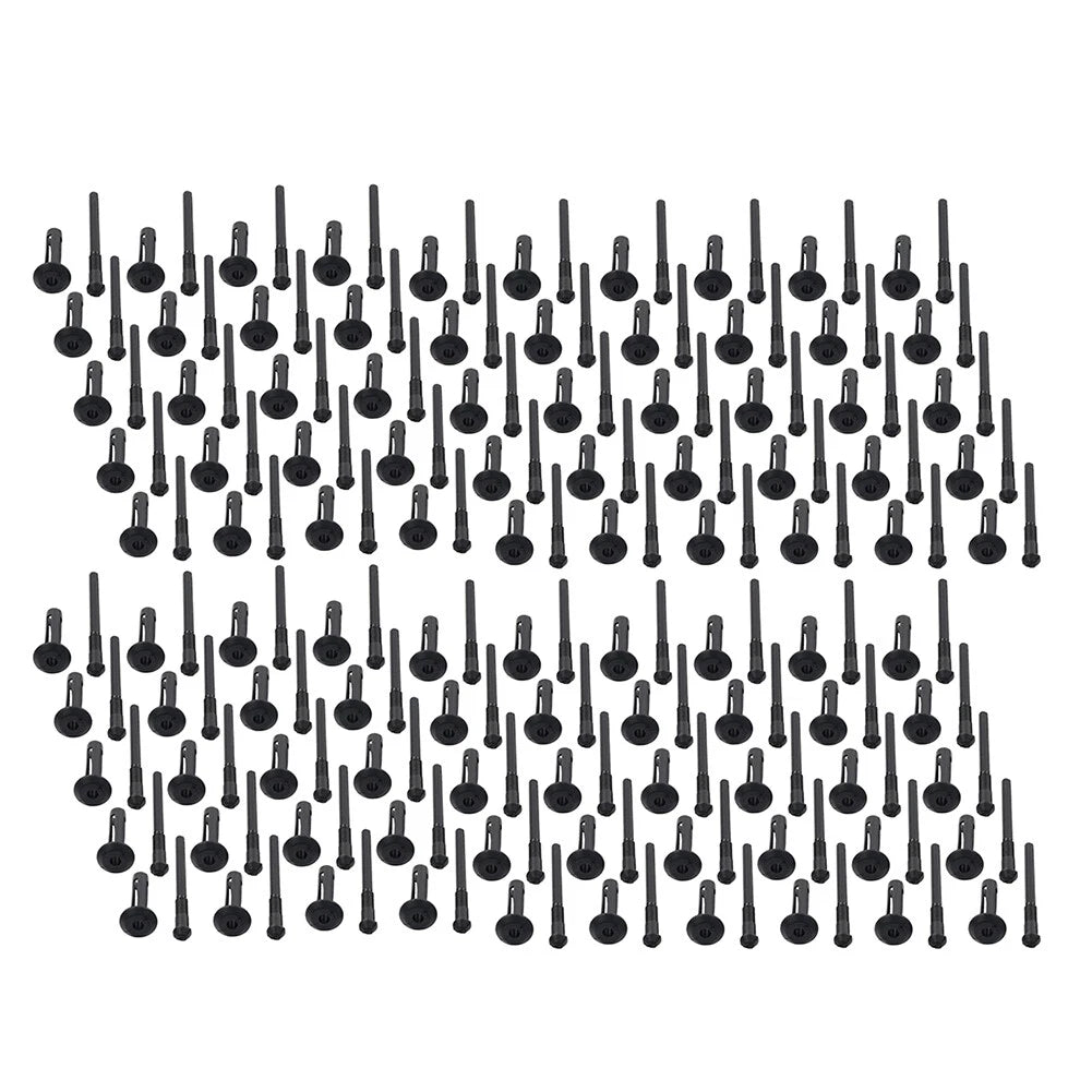 100Pc 1/4" Hole Flare Bumper Rivet Retainer Clip for Chrysler Jeep (N/A)