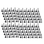 100Pc 1/4" Hole Flare Bumper Rivet Retainer Clip for Chrysler Jeep (N/A)