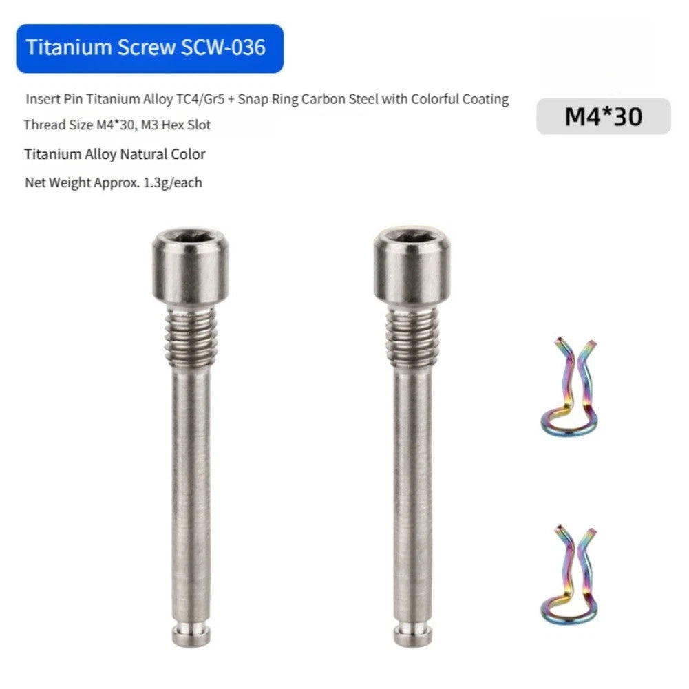 M4 30.7x5.5mm Brake Caliper Insert Screw for XTR (Precision CNC Machined)