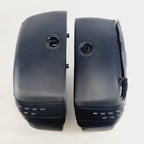 Saddlebags for Harley Heritage Softail (2018–2023) - Black Studded Leather