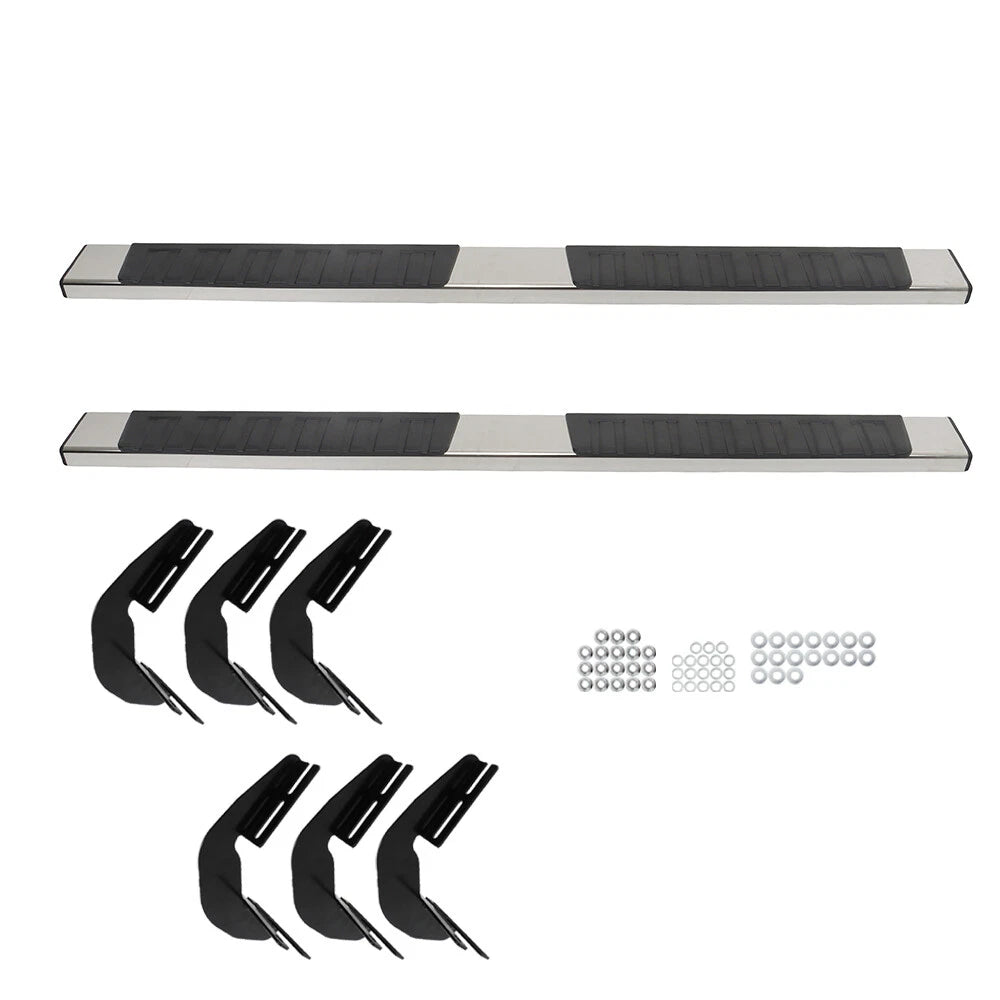 Set of 2 Steel Side Steps for Dodge Ram 1500 (2019–2024) Crew Cab