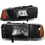 Headlights + Amber Corner Lamp for Dodge Ram Pickup (1994–2002)