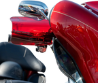 Klock Werks Flare Handguards for Harley-Davidson (Cable Clutch, Red)