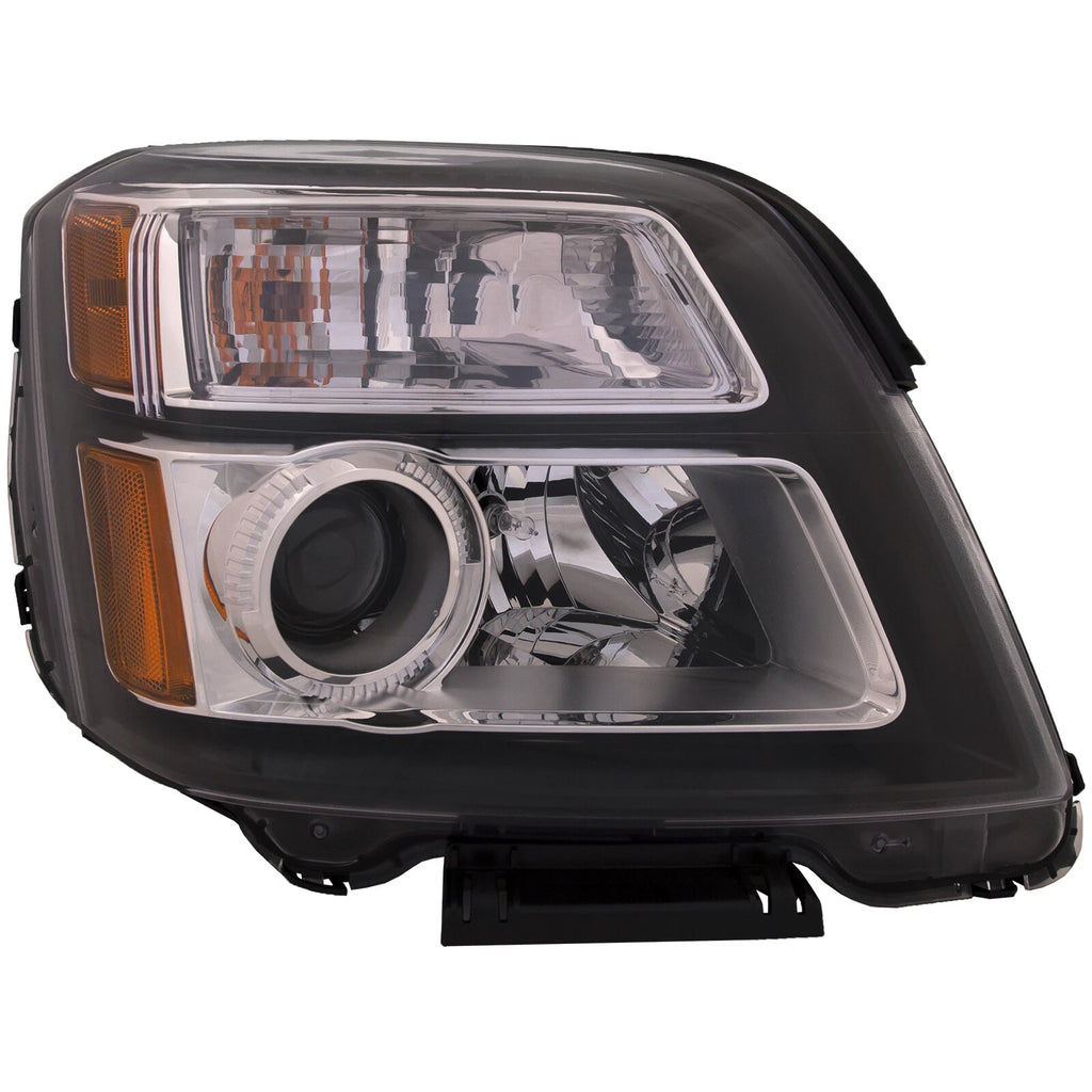 Set of 2 Halogen Headlights for GMC Terrain Denali (2013–2015) Black Bezel