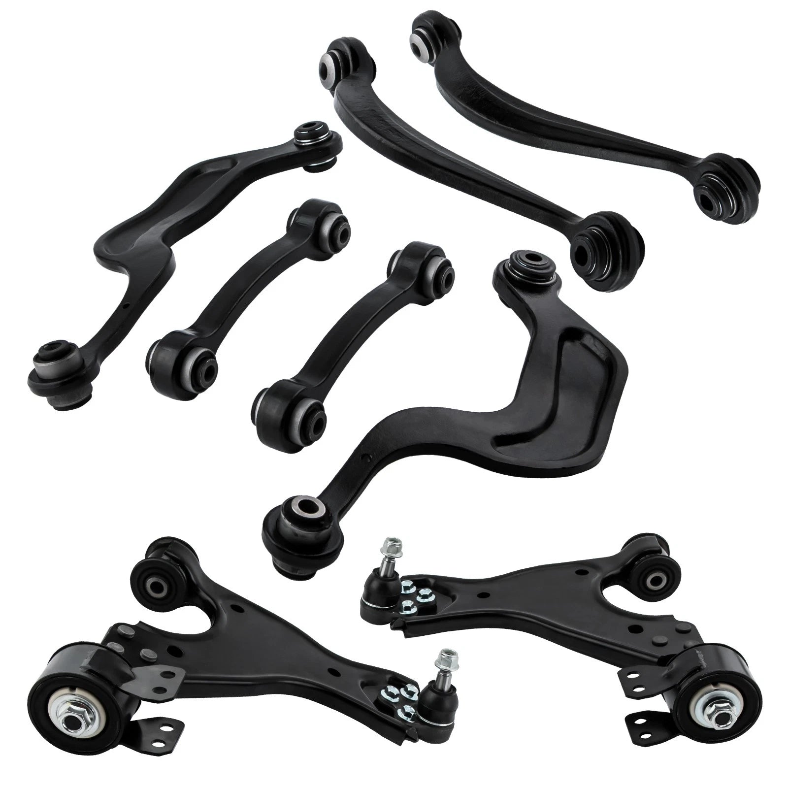 Front Lower & Rear Upper Control Arms for Buick Enclave, Chevy Traverse (2008–2017)