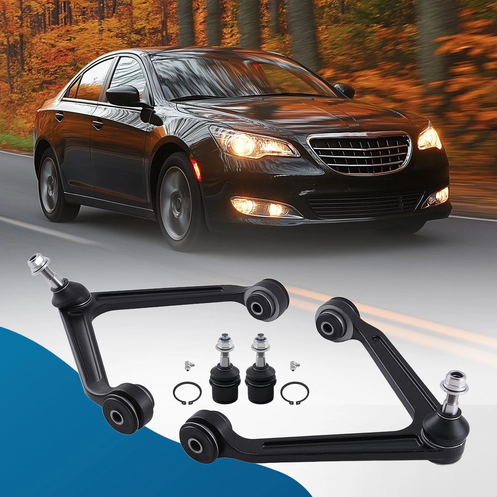 Set of 4 Front Upper Control Arms and Lower Ball Joints for Aspen Durango (2004–2009)