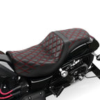 Driver Passenger Seat for Harley Dyna Street Fat Bob Low Rider Wide Glide (2006–2017)