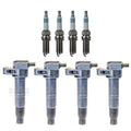Set of 4 Ignition Coils & Iridium Spark Plugs for Hyundai Kia 2.4 L4