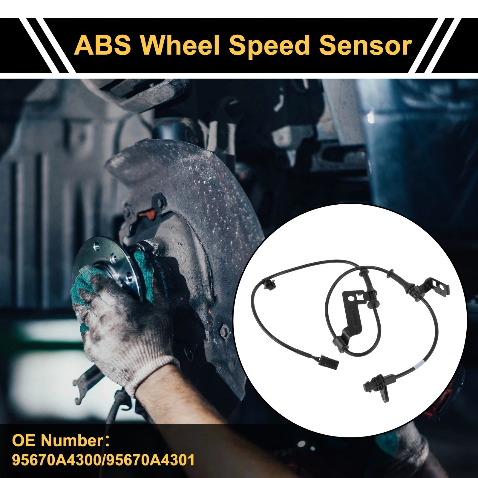 ABS Wheel Speed Sensor No. 95670A4300 for Kia Carens (2013–2015) Front Left