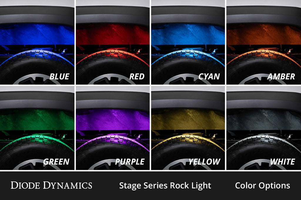 RGBW Rock Light Installer Kit 4-pack for Jeep Wrangler JK (2007–2018)