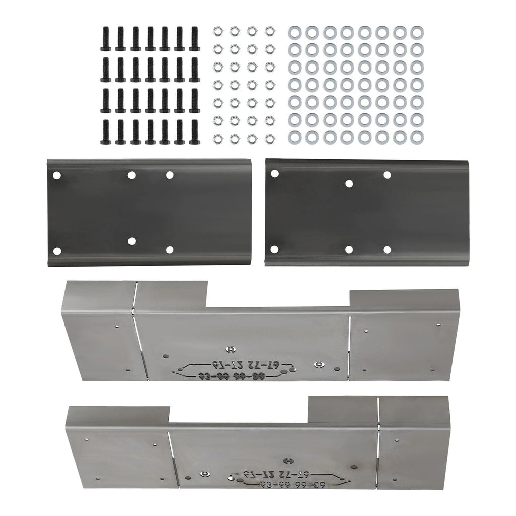 Set of 4 Long to Short Bed Frame Conversion Plates for GMC C10 (1963–1972)