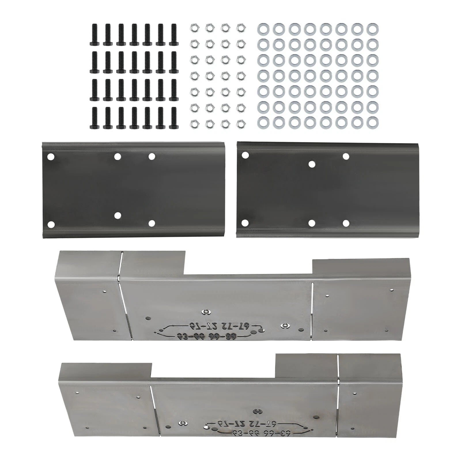 Set of 4 Long to Short Bed Frame Conversion Plates for GMC C10 (1963–1972)
