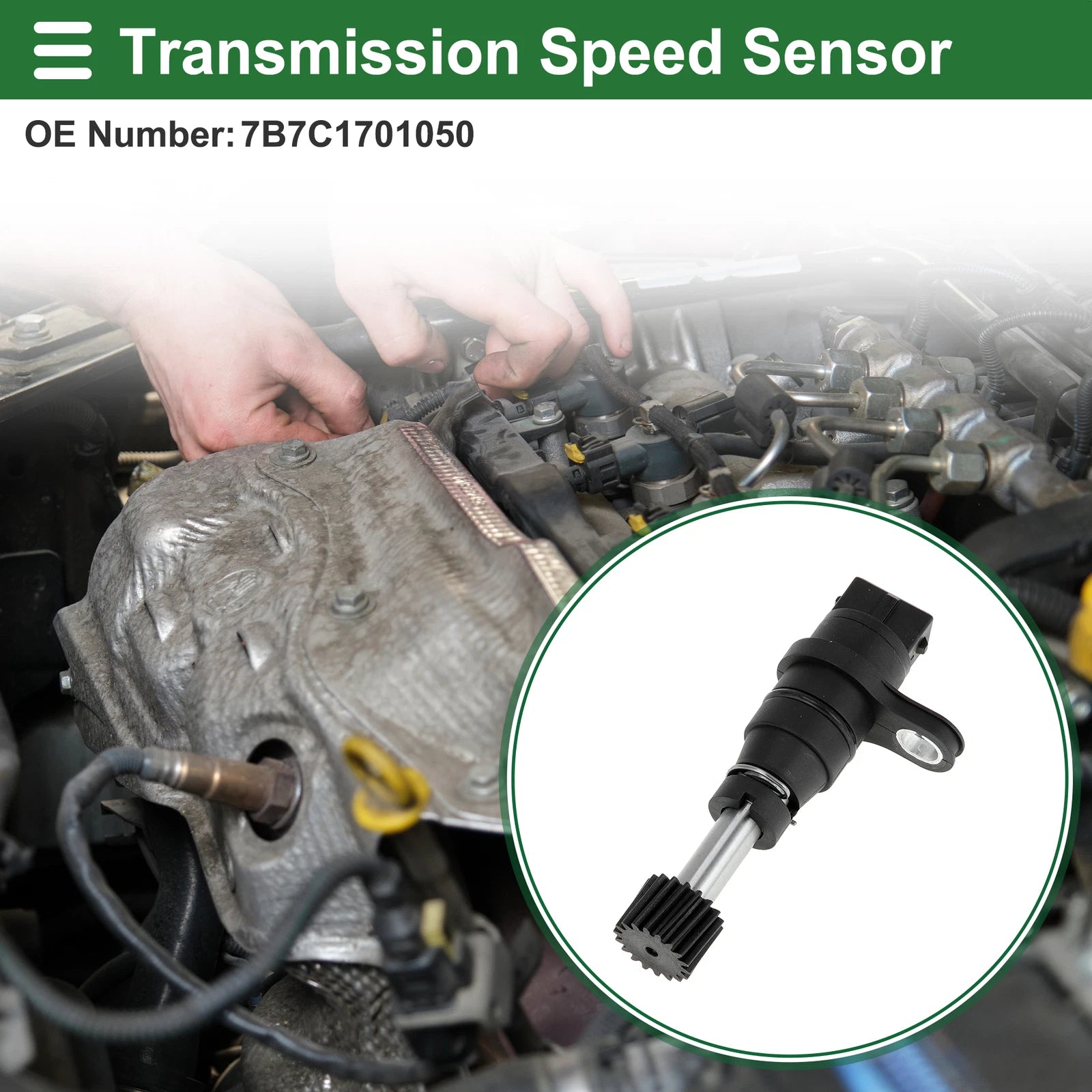 1 Pc Transmission Speed Sensor No.7B7C1701050 for Nissan Truck ZG24 (2WD)