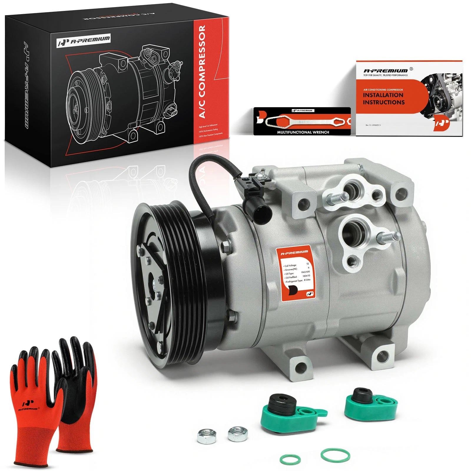 A/C Compressor with Clutch for Kia Sedona (2006–2009) Hyundai Entourage