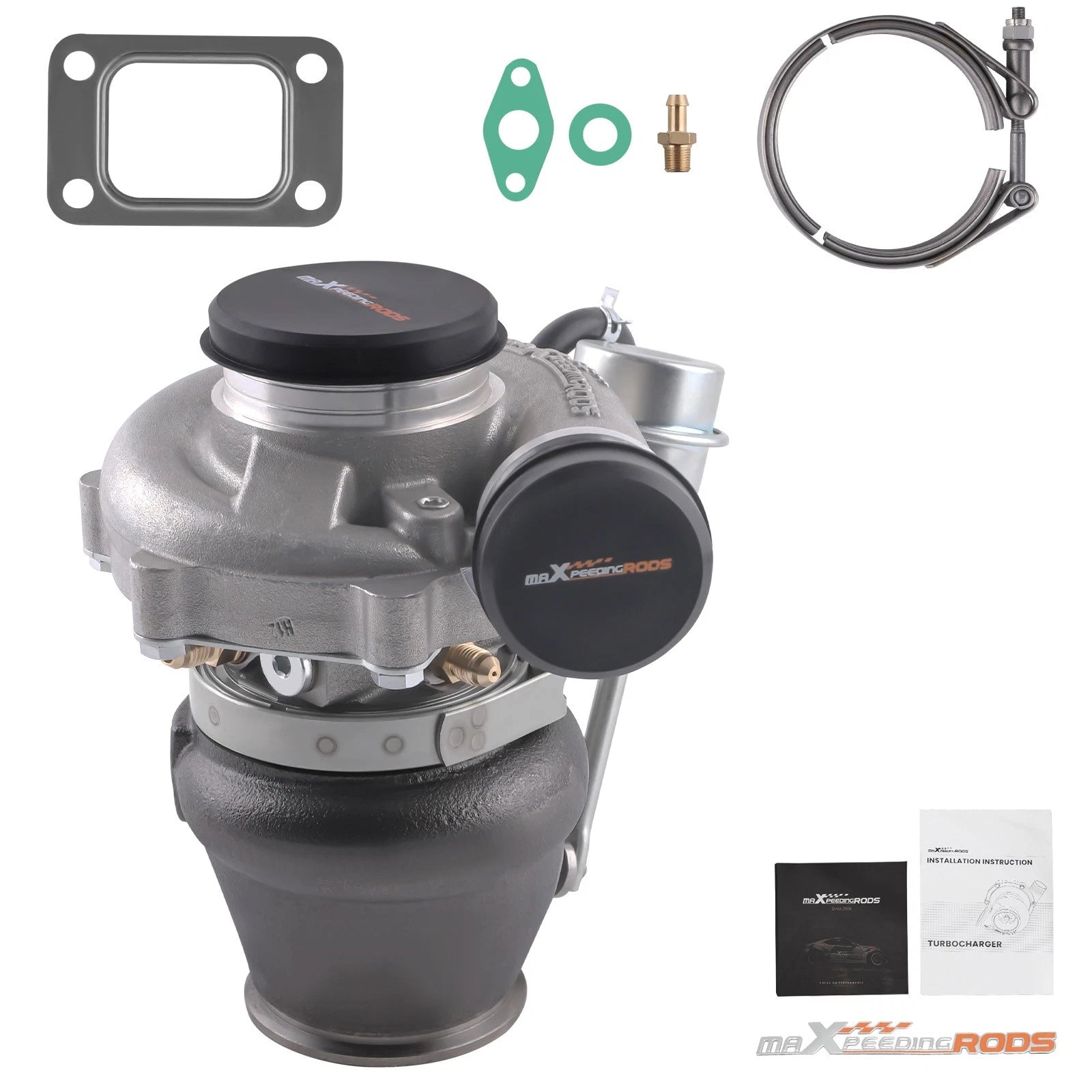 Dual Ball Bearing Billet T25 Turbo for Universal 1.4-3.0L V-Band (550HP)