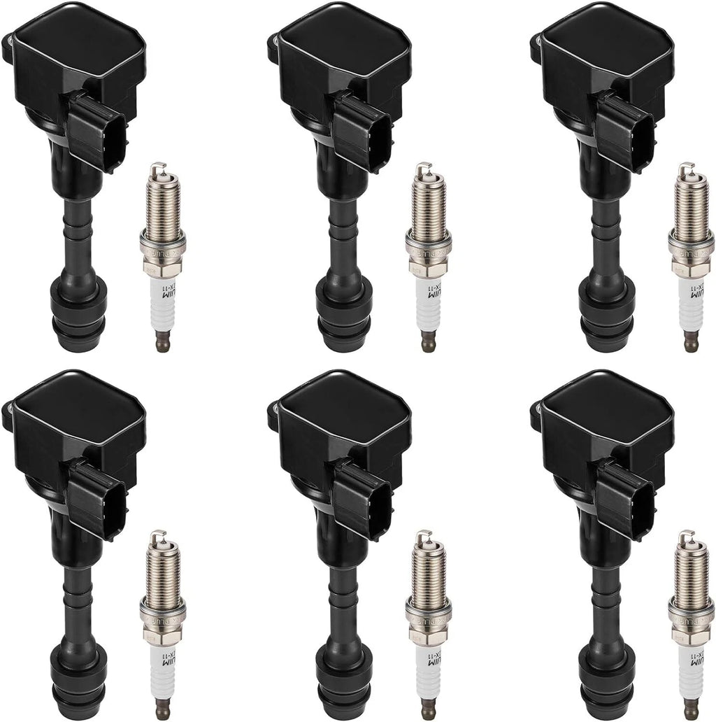 6x Ignition Coil & Iridium Spark Plug Kit for Suzuki Equator (2009–2012)