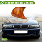 1 Pc Right Corner Signal Light Cover for BMW 3-Series (1999–2001) No. 63126904300