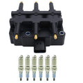 Ignition Coil + 6x Spark Plug for Jeep Wrangler 3.8L V6 (2007–2011)
