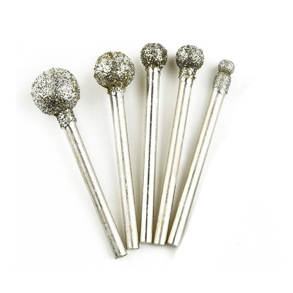5-Piece Burr Drill Bit Set 3mm Shank for Automotive Applications