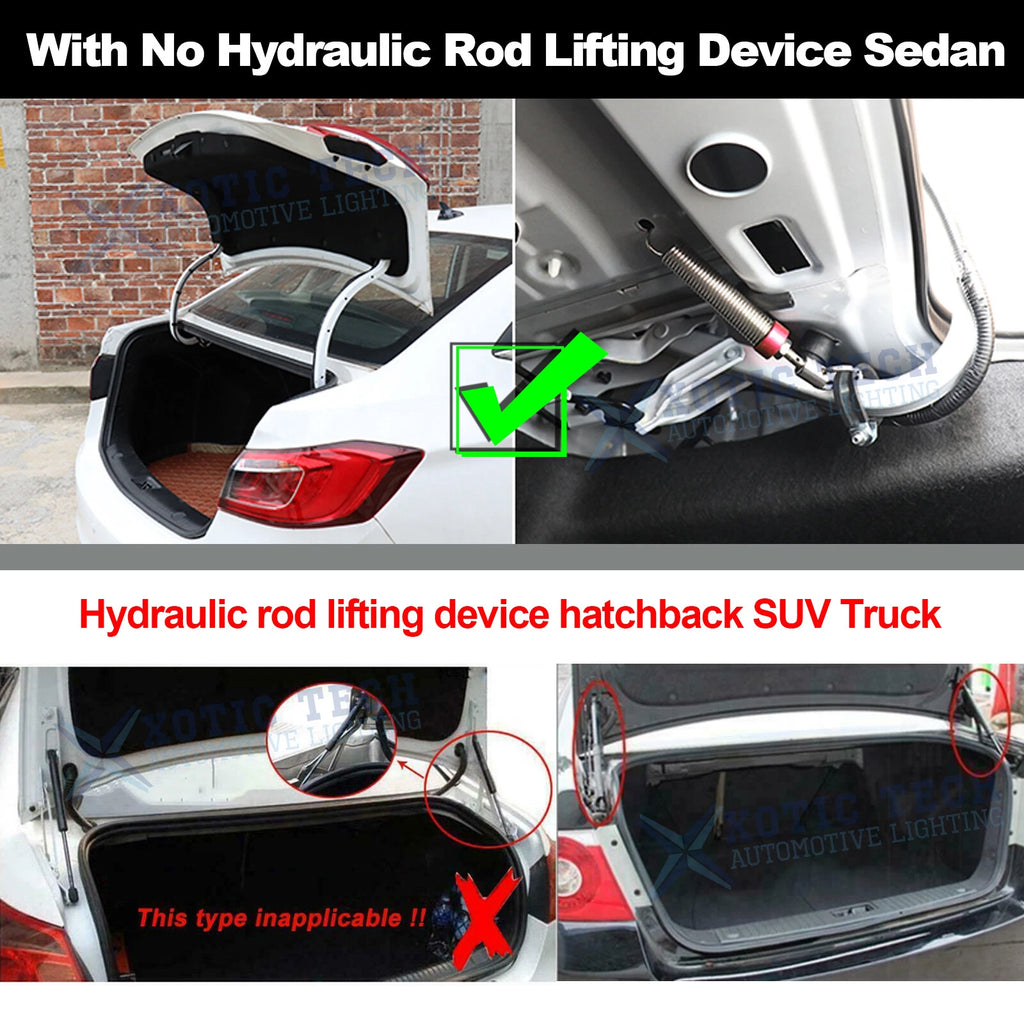 Adjustable 6-9 Inch Trunk Automatic Open Lifting Device for Metal Boot Lid (2009-2019)