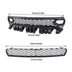 Grille Kit for Dodge Charger SRT (2015–2023) Black Front Upper + Lower