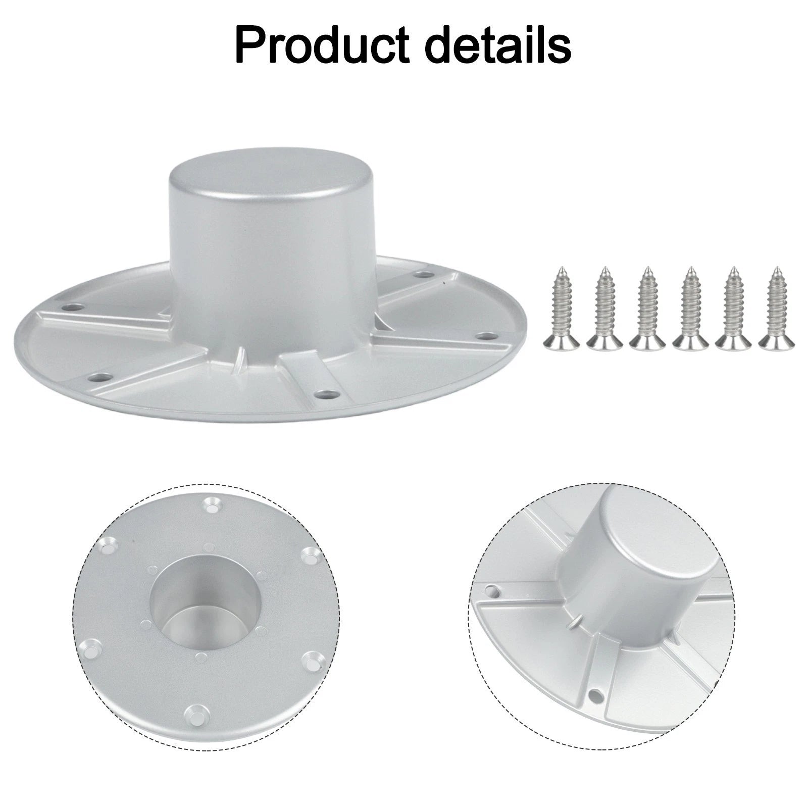 Table Leg Base for RV Boat Trailer (Flush Mount)