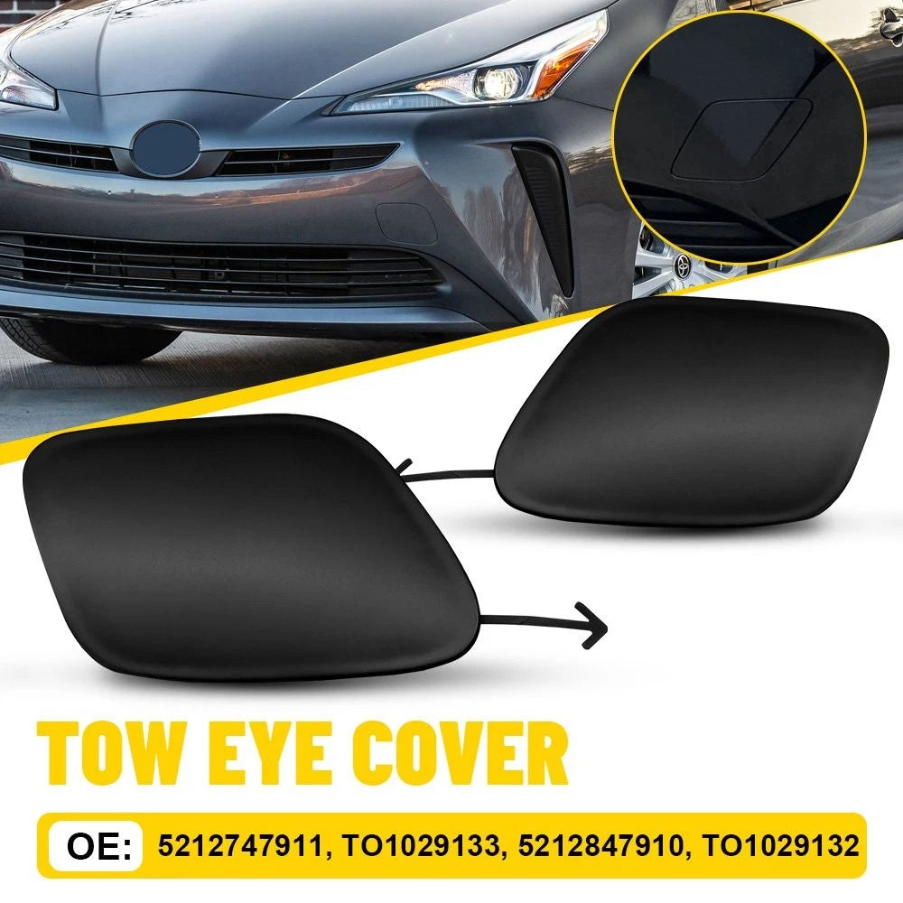 Tow Hook Eye Cap Cover Set for Toyota Prius (2019–2022)