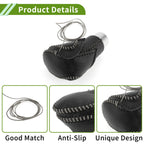 1 Pc Gear Shift Knob Cover for Toyota CH-R (2018–2022) Pebbled Black Grey