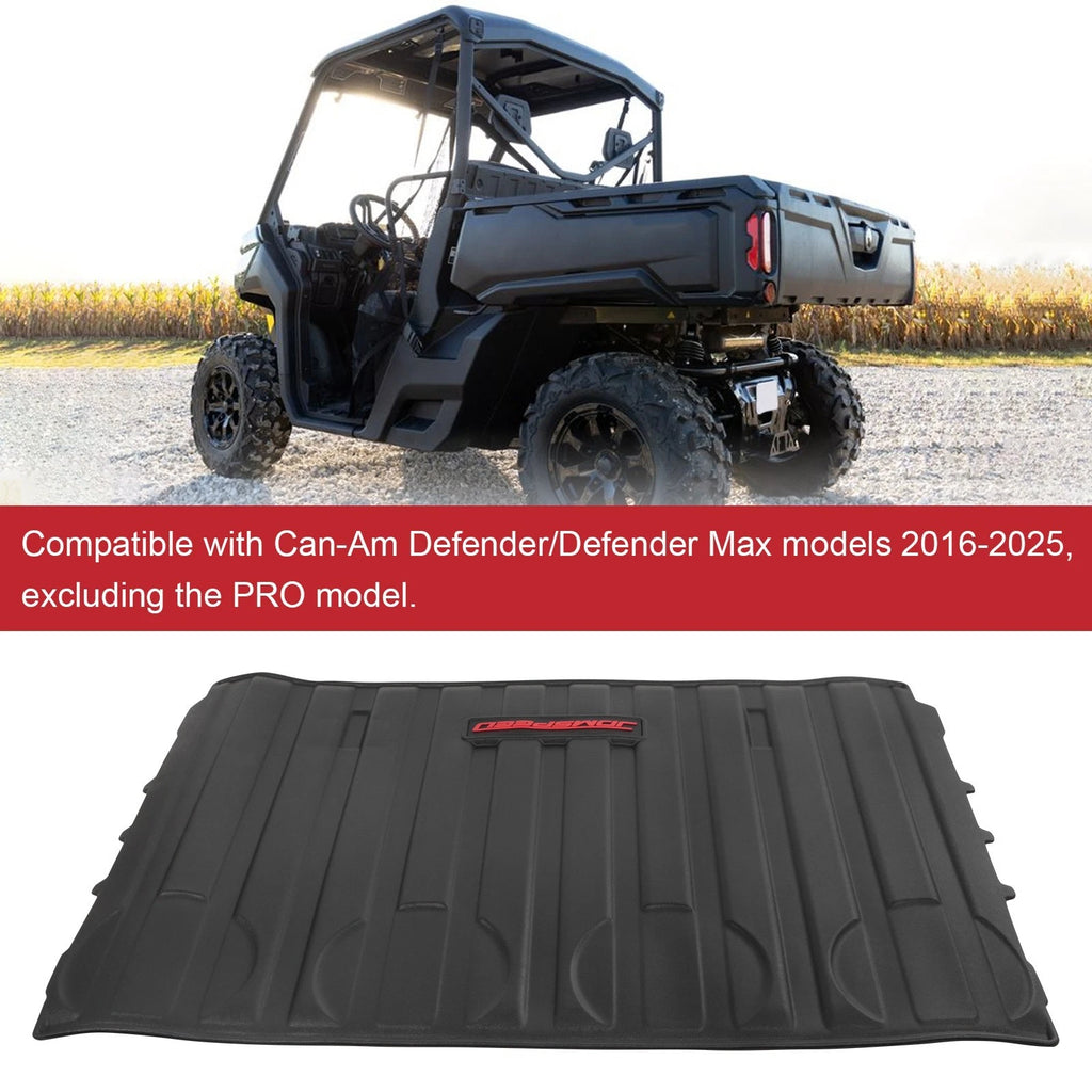 Black Bed Mat for Can-Am Defender (2016-2025) All-Weather