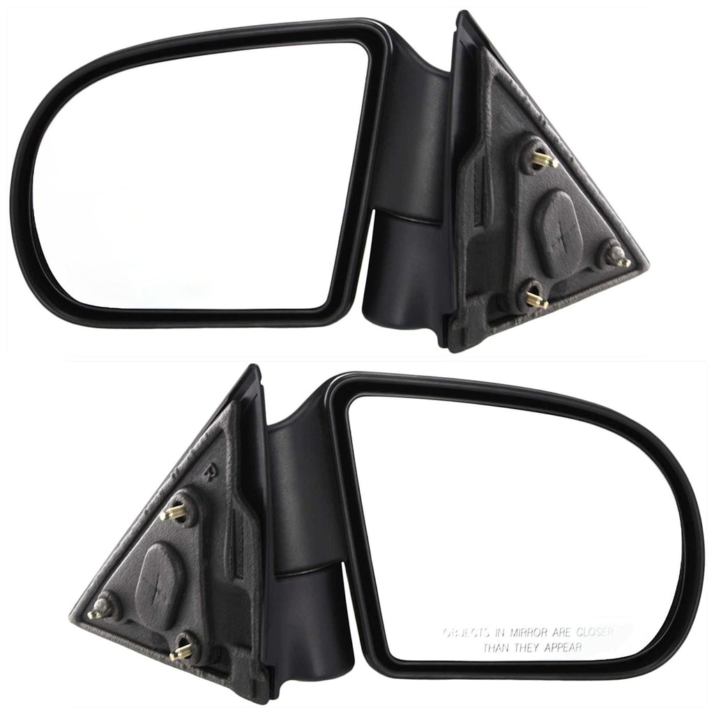 Set of 2 Mirrors for Chevy S10 Pickup Blazer