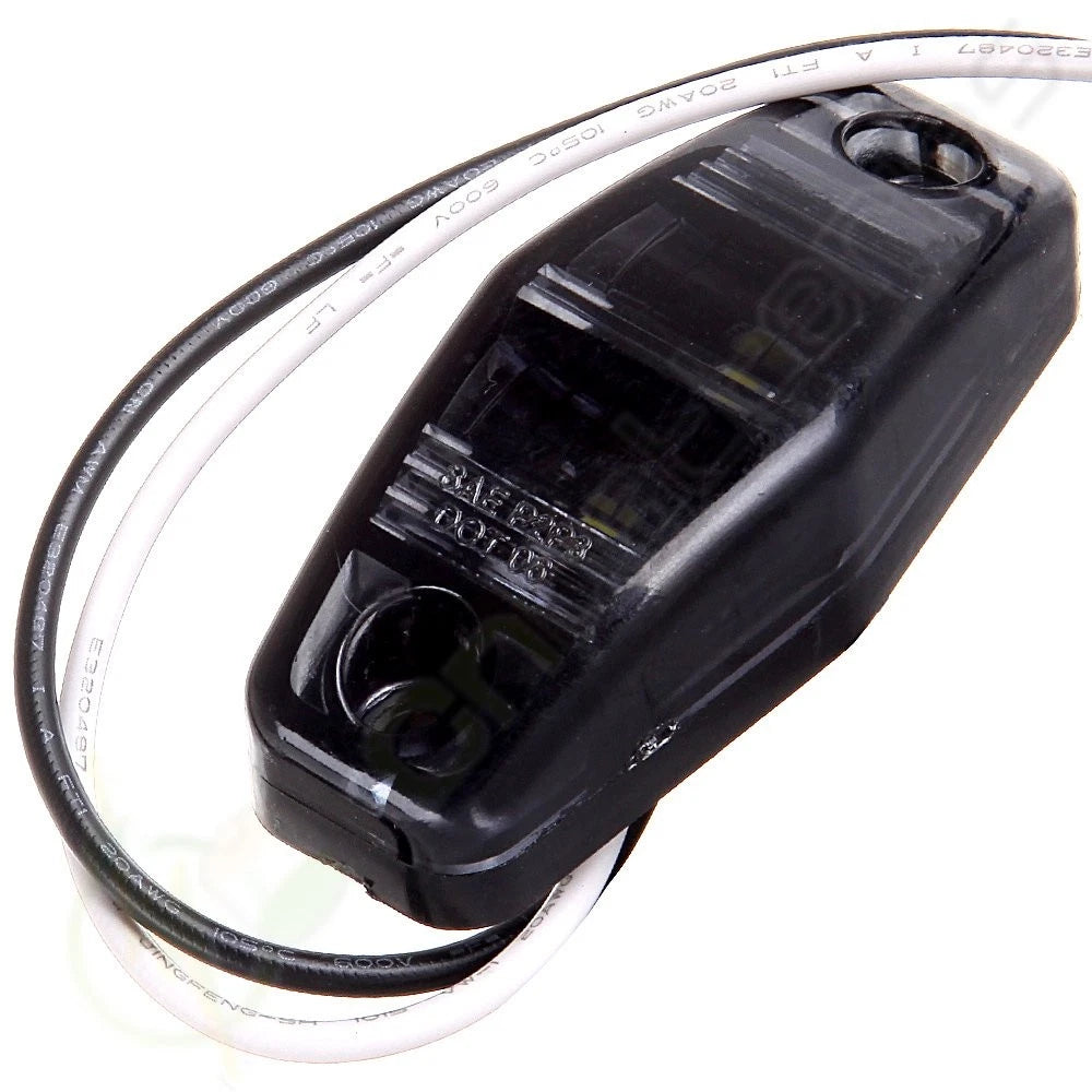 Set of 8 Sealed LED Clearance Light Smoke Cover for Trailer 12V