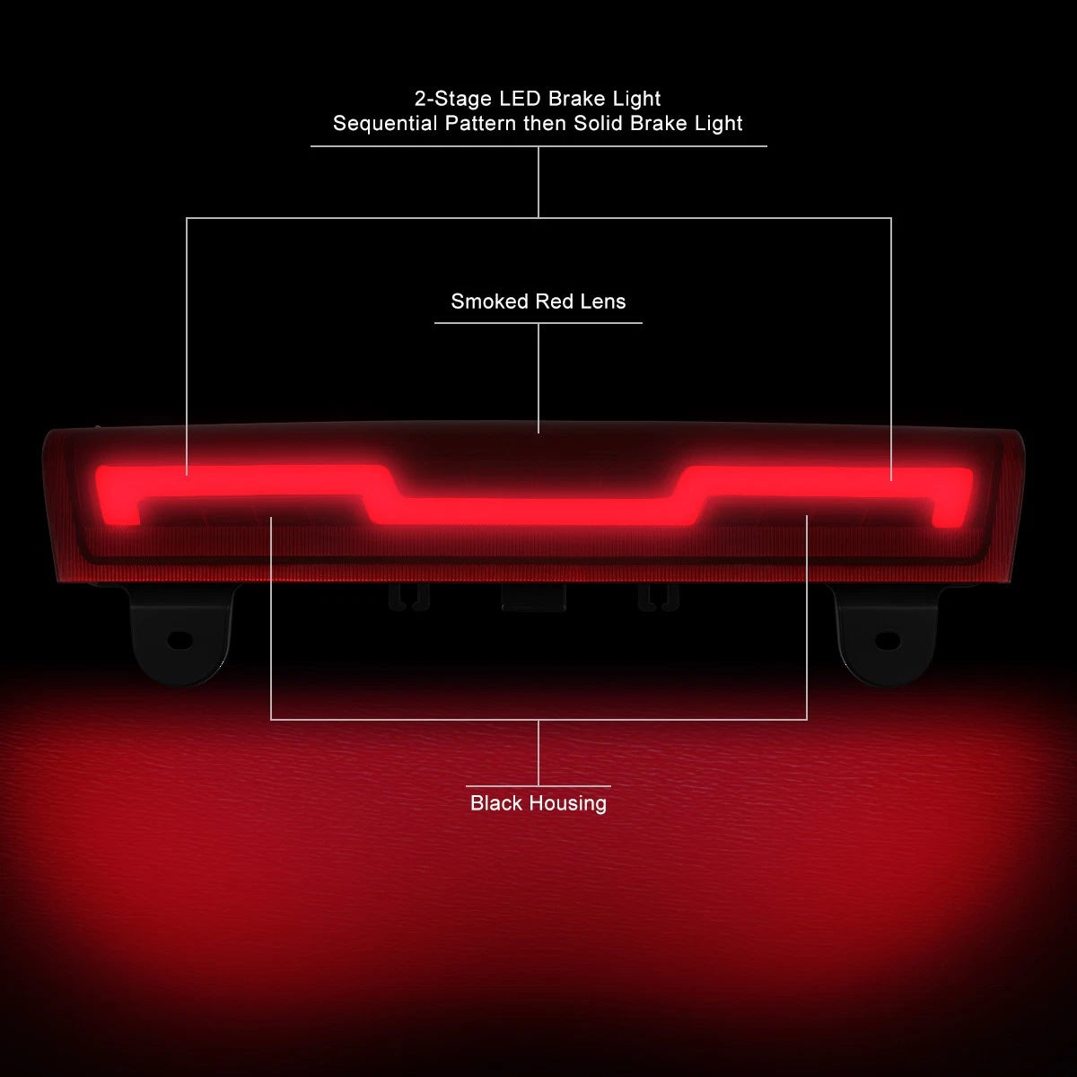 Sequential LED Tube Third Brake Light for Chevrolet Suburban (2000–2006)