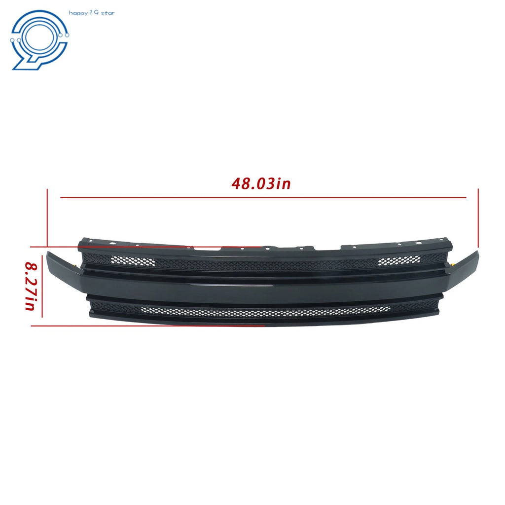 Front Upper Grille Assembly Gloss Black for Ford Flex (2013-2019)