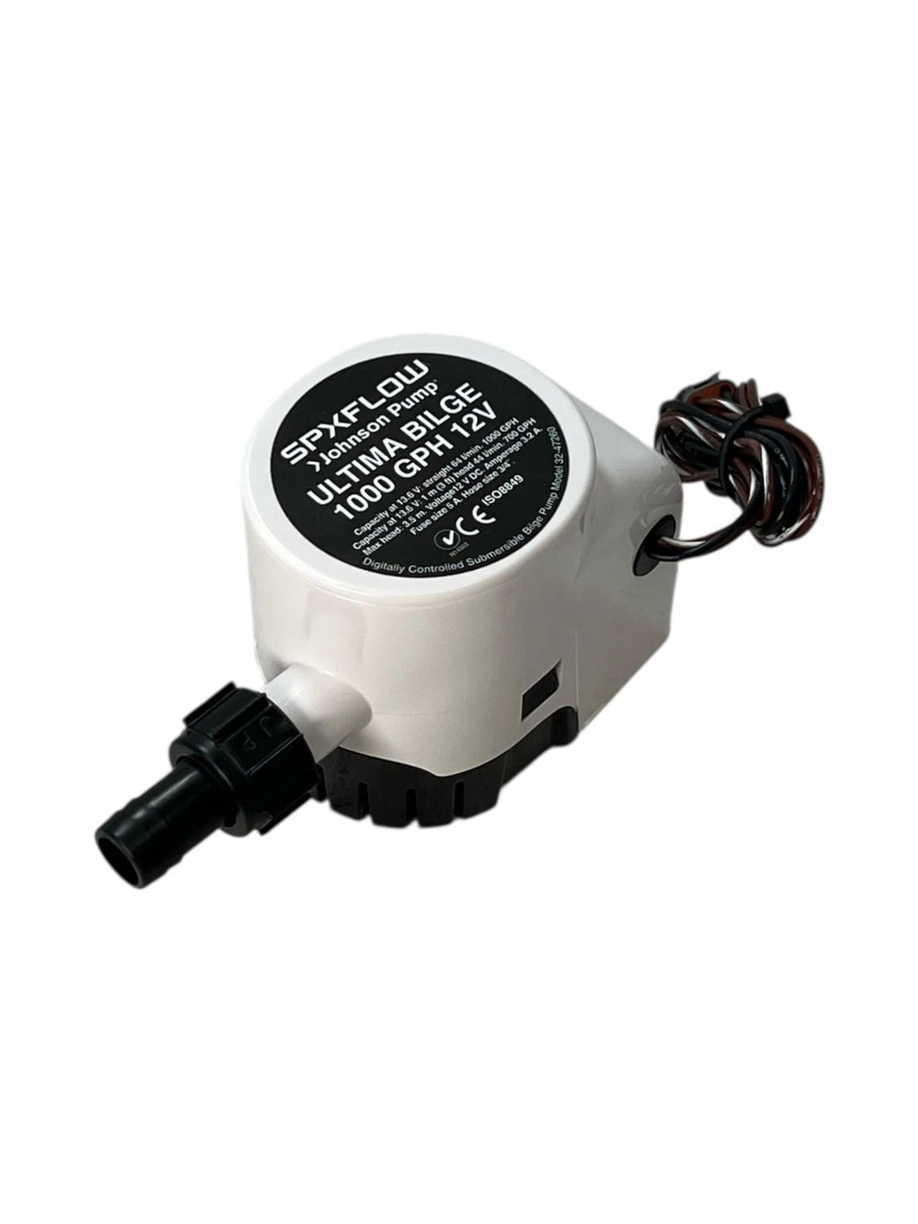Johnson Pump Ultima Bilge Pump 1000GPH 12V for Marine Applications