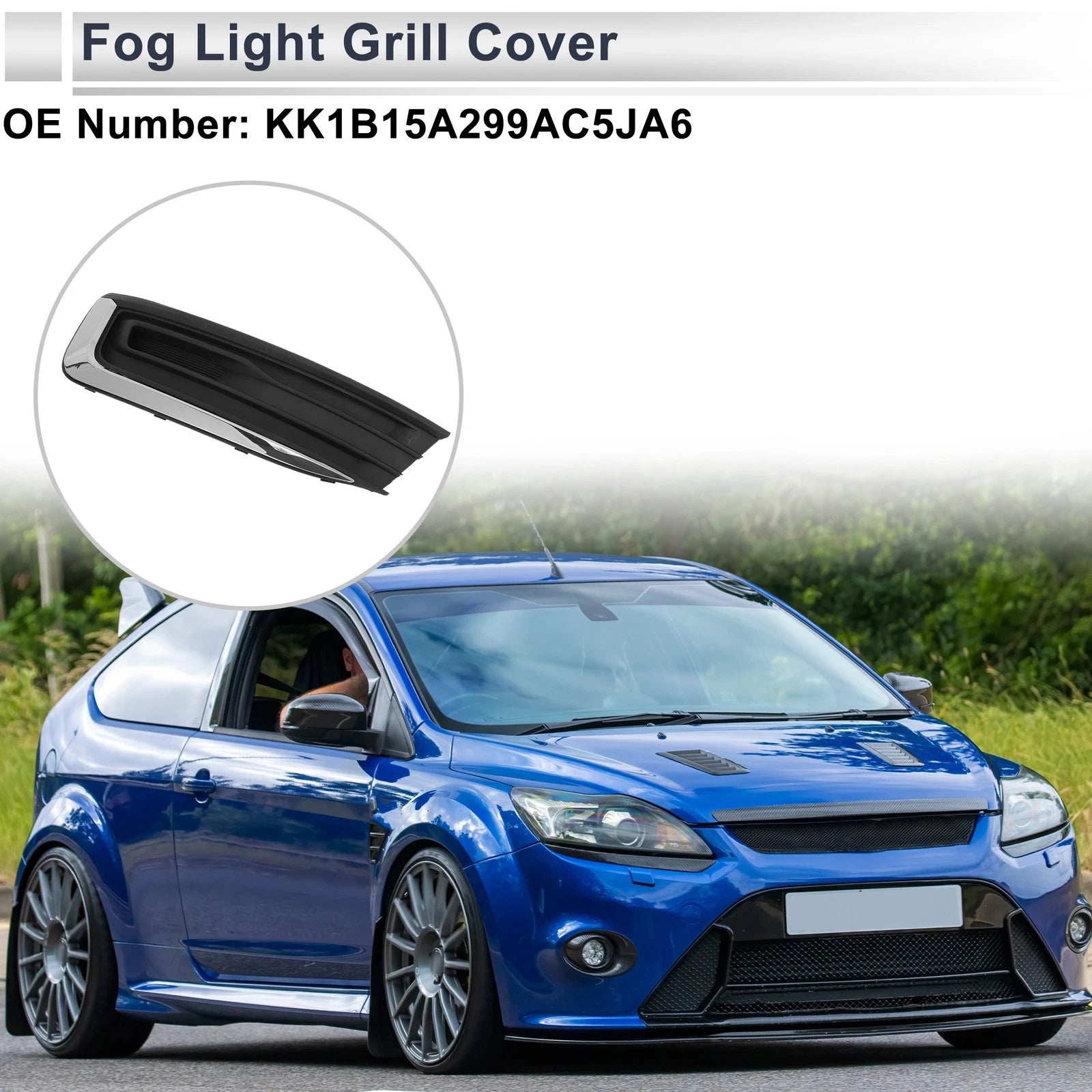 1 Pc Fog Light Grill for Ford Taurus (2019–2020) No.KK1B15A299AC5JA6