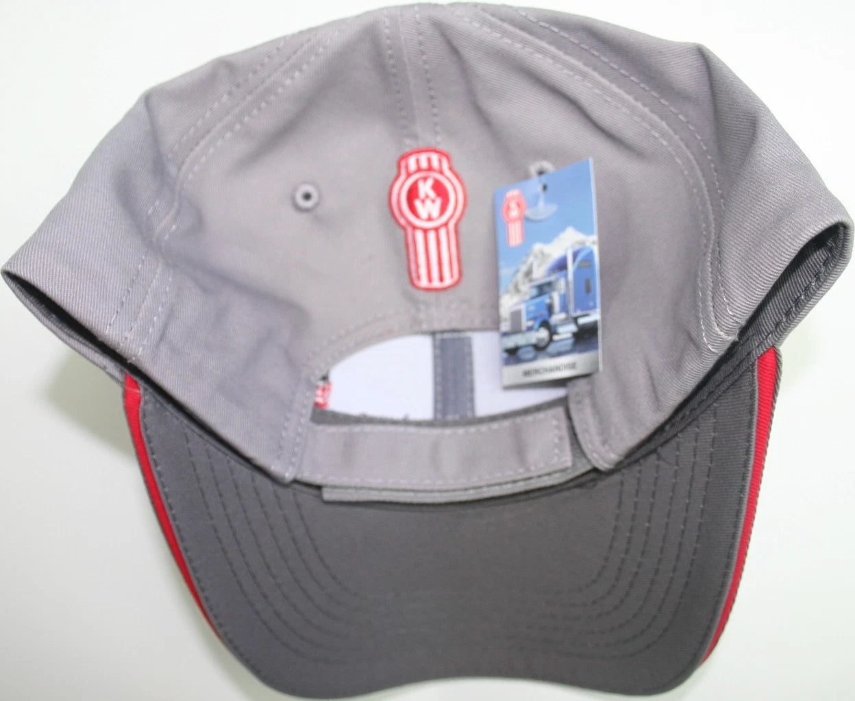 Front Patch Cap for Kenworth Trucks (Since 1923) - Charcoal/Gray Adjustable