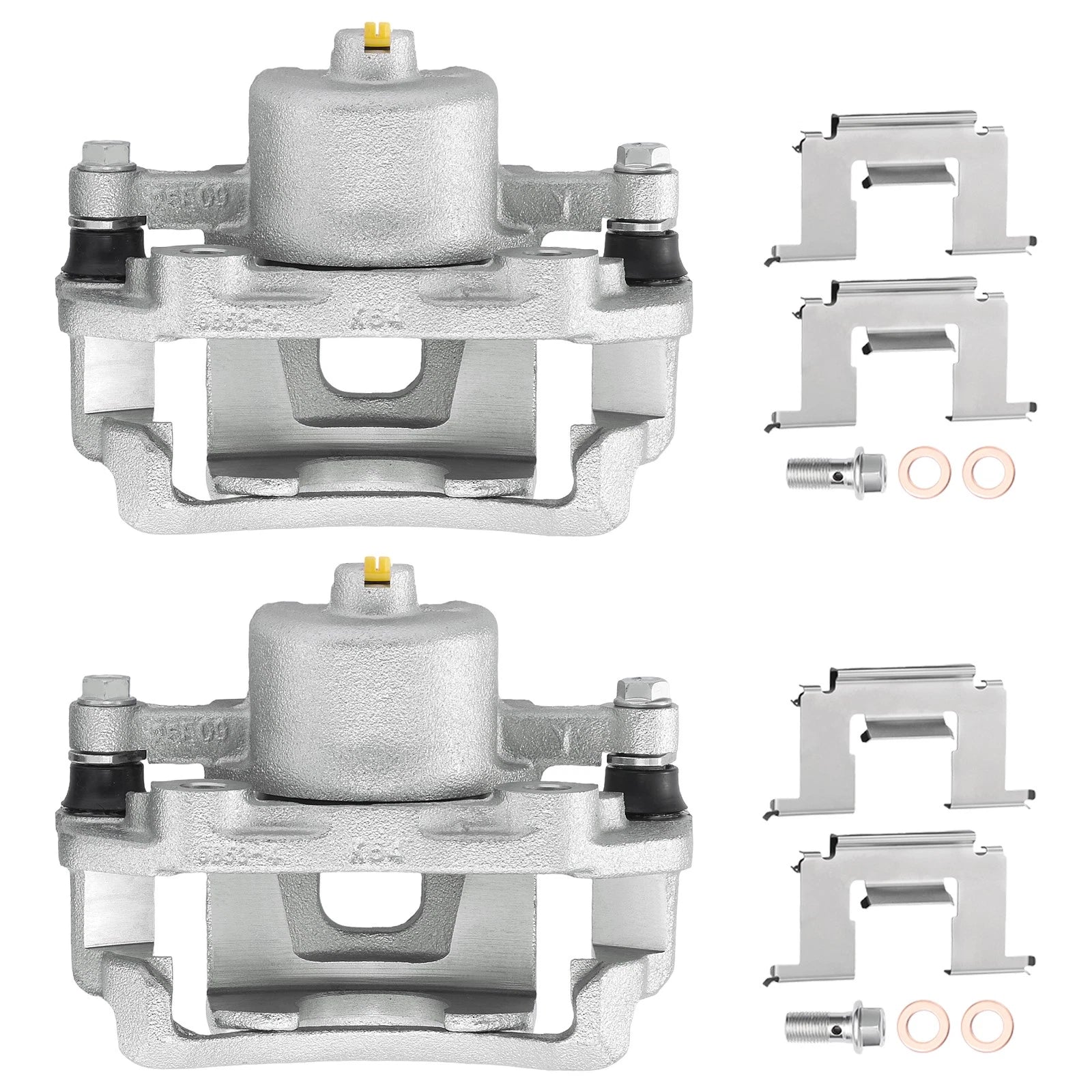 Front Brake Calipers with Bracket Pair for Nissan Pickup D21 (1986–1992)