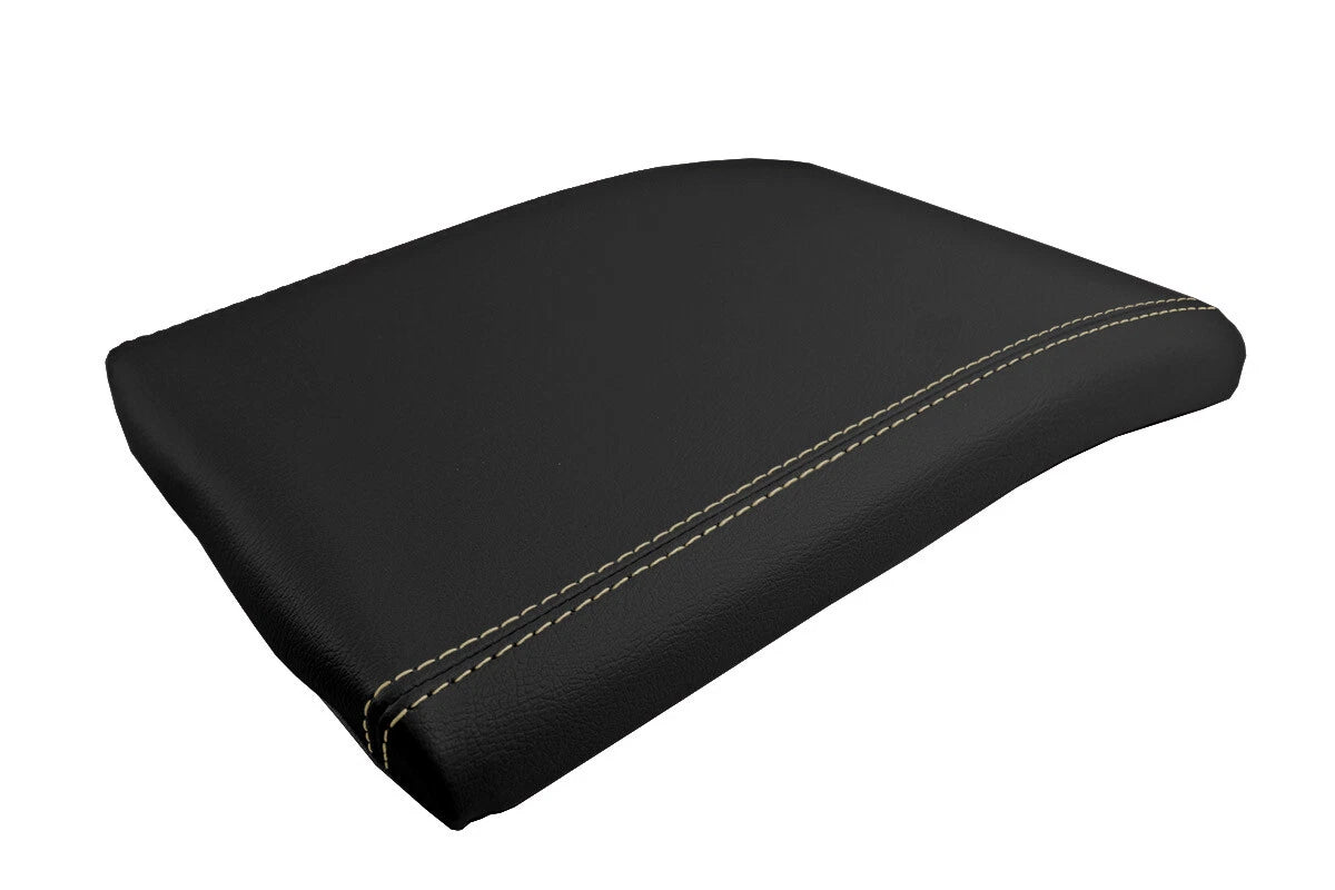 Console Lid Cover for Ford F150 (2004–2008) Leather Beige Stitch