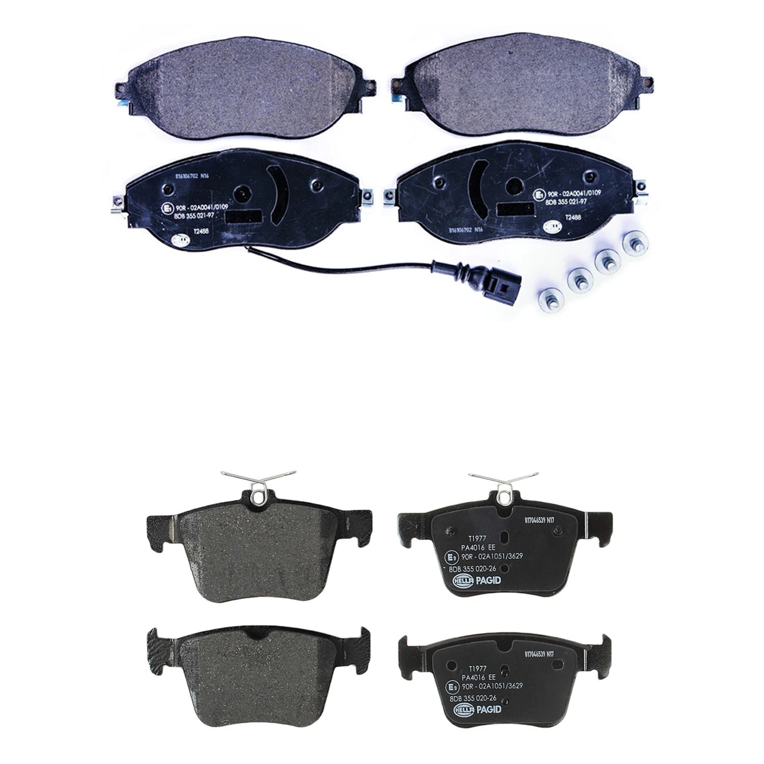 Disc Brake Pads Kit for Audi A3 Quattro, VW Golf R, Jetta, S3 (2010–2016)