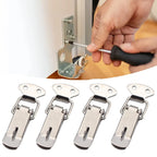 Set of 4 Secure Hold Stainless Steel Toggle Latches for Classroom Supplies
