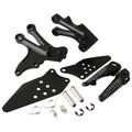 Matte Black Front Footrest Pegs for Kawasaki Ninja ZX10R (2004-2005)
