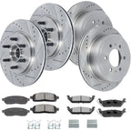 Set of 4 Brake Rotors & Ceramic Pads for Ford F-150 (2005–2008) RWD