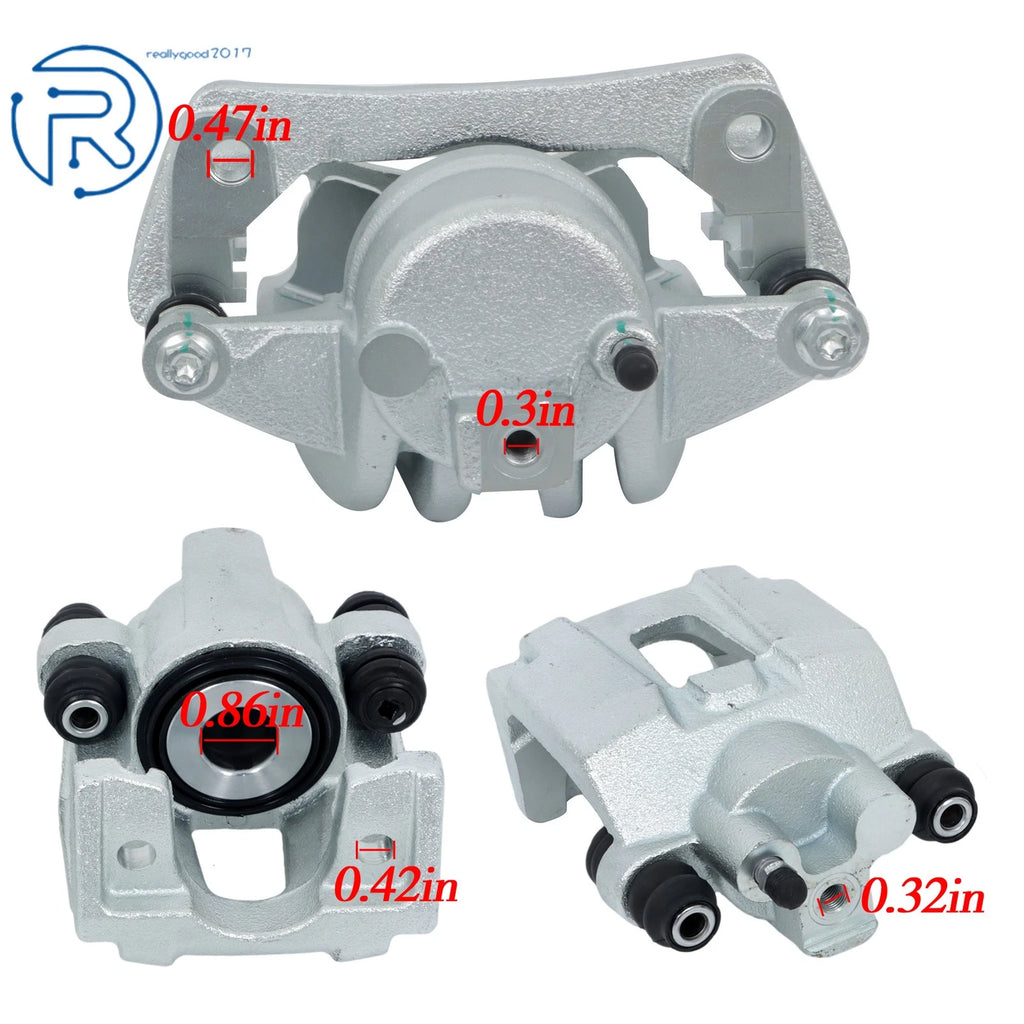 Set of 4 Brake Calipers for Jeep Liberty (2003–2007)