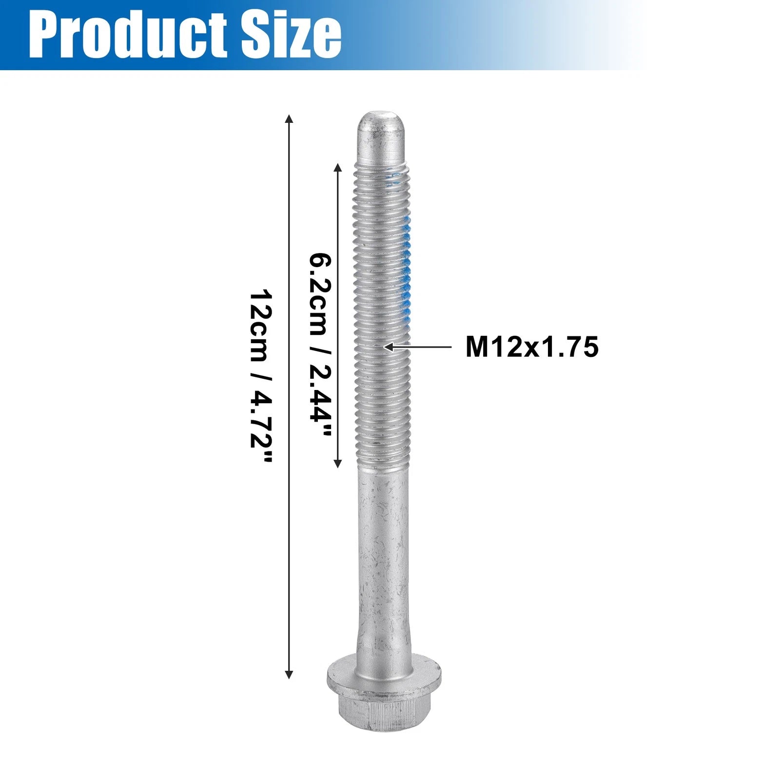 Set of 4 M12x1.75 Car Mount Cushion Bolts No.11519402 for Chevrolet Silverado 1500 (2014–2023)