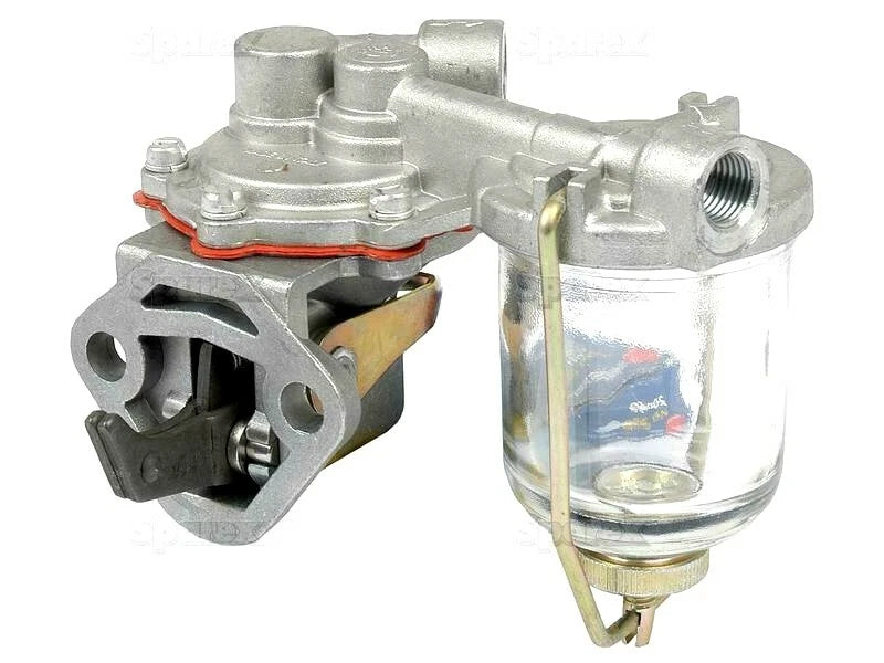Fuel Lift Pump with Glass Bowl for Massey Ferguson 35 135 145 152 (1956–1990)