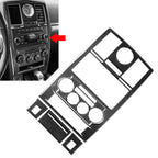Center Console Climate Control CD Panel Cover Trim for Chrysler 300 (2008–2010) Black